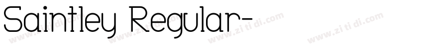 Saintley Regular字体转换